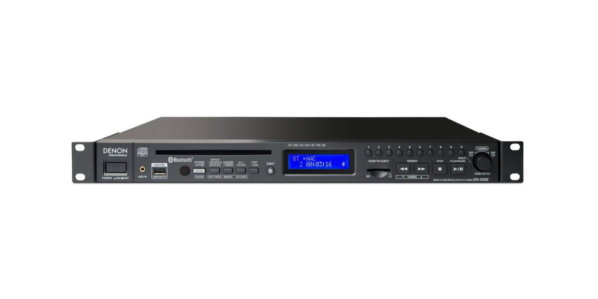 【中古】Denon Professional オーディオプレイヤー CD/USB/SD対応 Bluetooth DN-300ZB拍卖