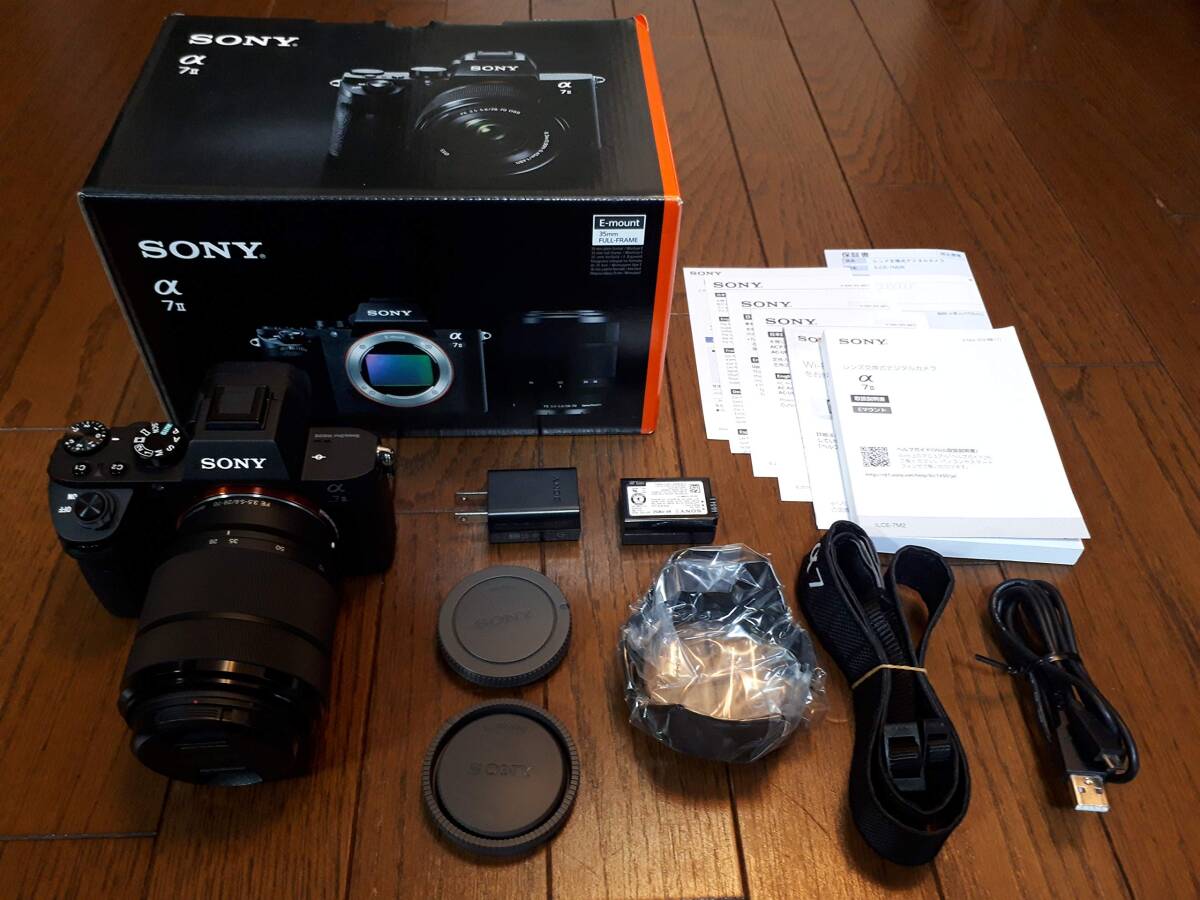 【中古】SONY(ソニー) フルサイズ ミラーレス一眼カメラ α7II ズームレンズキット(同梱レンズ:SEL2870) ブラック ILCE-7M2拍卖