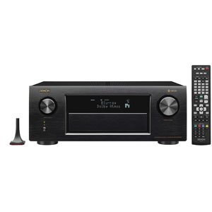 【中古】Denon AVレシーバー 11.2ch HEOS機能/ハイレゾ音源対応/Dolby Atmos・DTS:X・HDCP2.2 ブラック AV拍卖