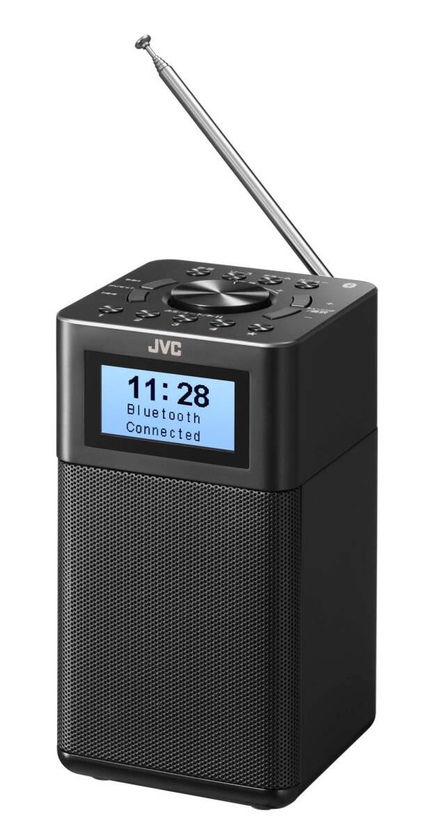 【中古】JVCケンウッド JVC RA-C80BT-B コンパクト卓上ラジオ ワイドFM対応 Bluetooth? AC/乾電池の2電源対応 ブラッ拍卖