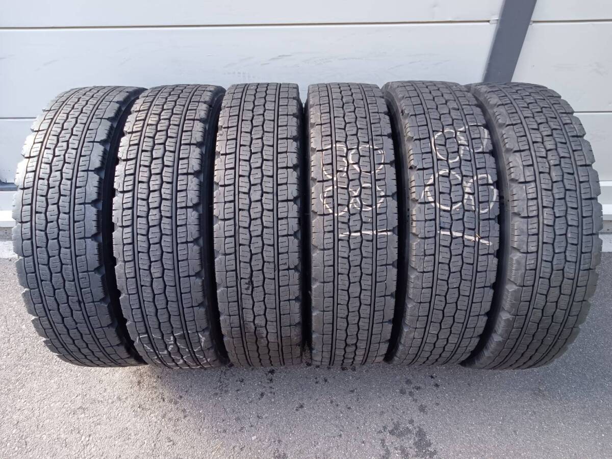★残り溝約8.8-10.8mm★21年製★ ブリヂストンW985 225/80R17.5 123/122L 6本セット G1167拍卖