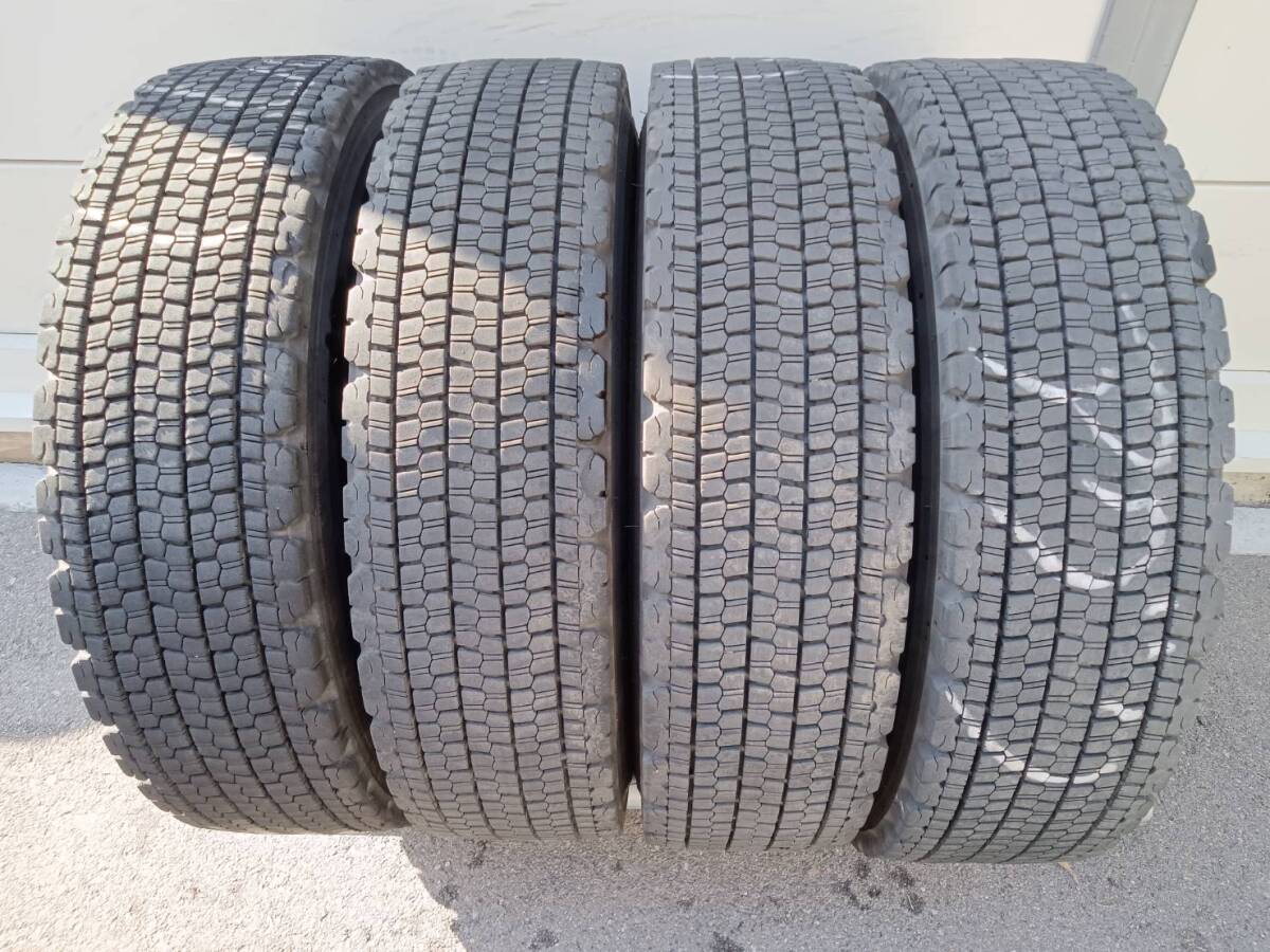 ★残り溝約8.3-11.6mm★19年製★ ブリヂストンW900 225/80R17.5 123/122L 4本セット G1168拍卖