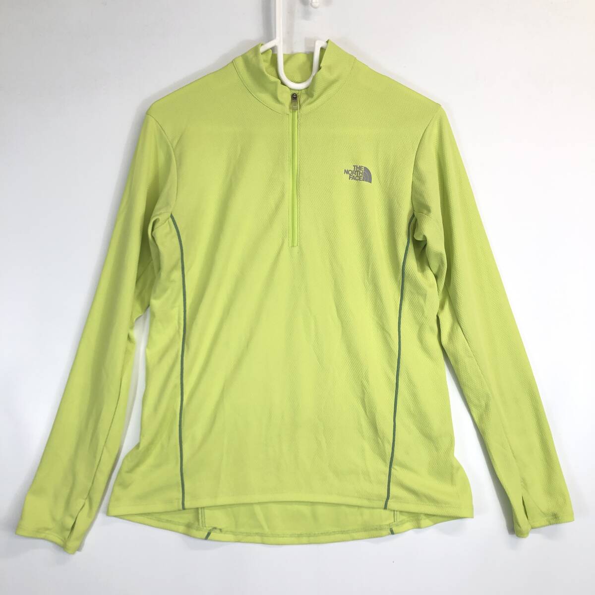 The North Face ノースフェイス ハーフジップ プルオーバーシャツ リーフグリーン レディースMサイズ NTW11266拍卖