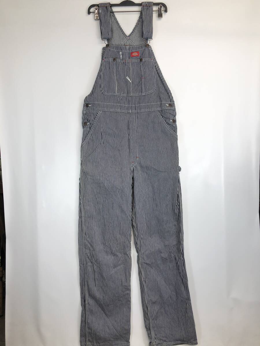 Dickies ディッキーズ 83297 ヒッコリー ストライプ オーバーオール W30拍卖