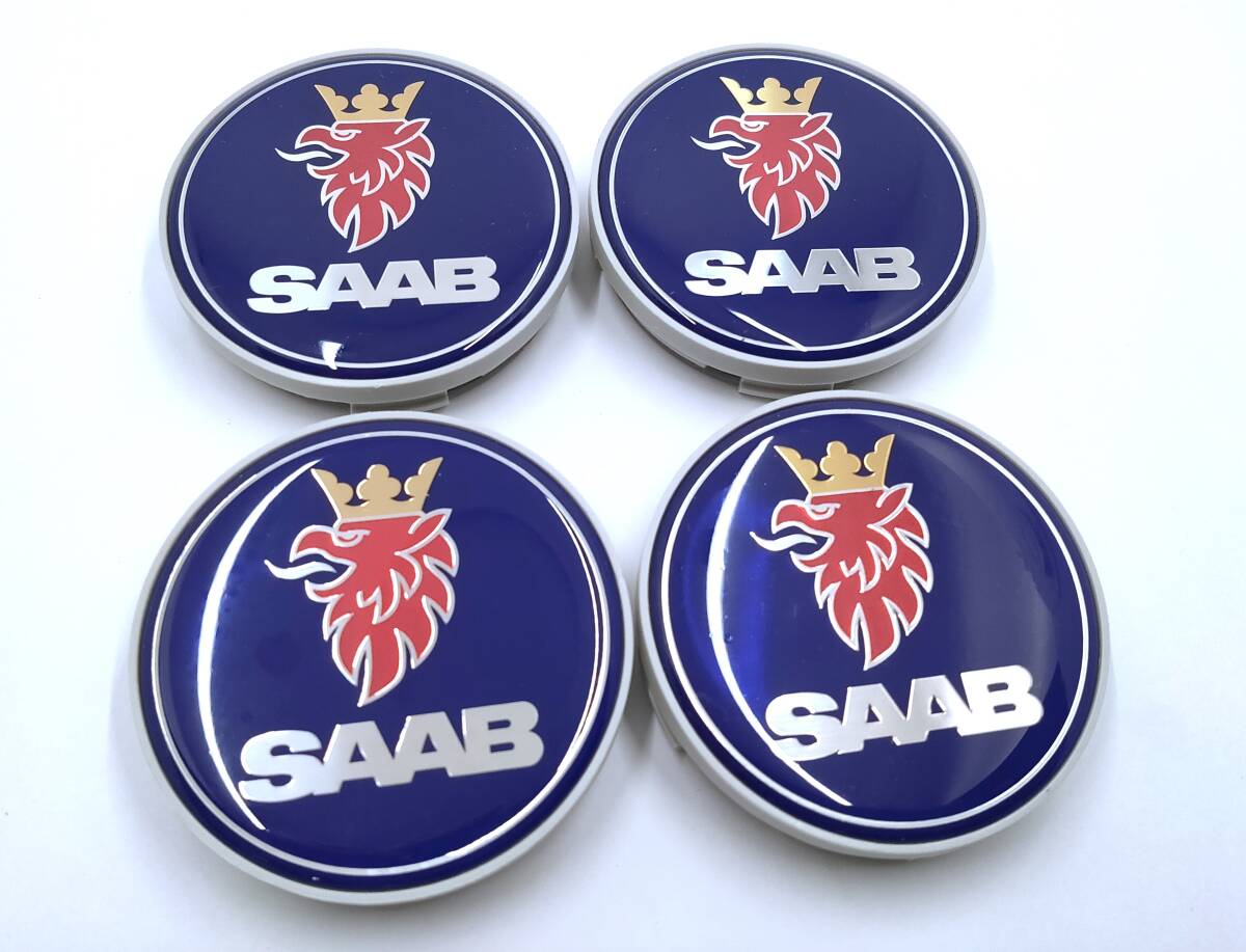 (送料込) サーブ 9-5 9-3 900 ホイールセンタ-キャップ エンブレム 4個セット【サーブ純正・新品】拍卖