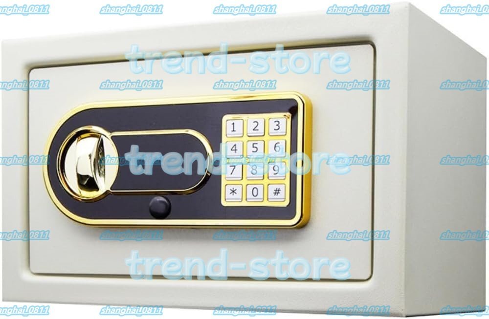 金庫 家庭用 小型 業務用 耐火耐水 a4ファイル対応 テンキー式 電子金庫 盗難防止 デジタルキーボード 緊急キーでロック解除拍卖