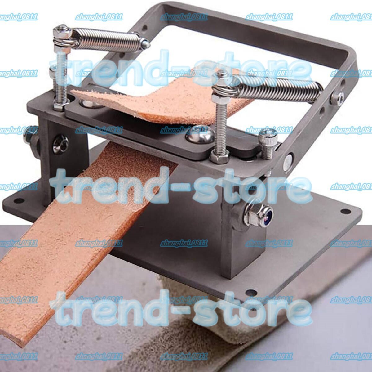 手動革剥離機、ステンレス鋼レザースカイバースプリッター、革剥離用、DIY工場家庭用革スプリッターツール拍卖