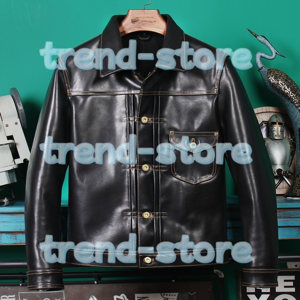 見逃せない ホースハイド 40\'s カウボーイ 大戦モデルタイプ Gジャン レザージャケット 1st ファースト ライダース 馬革 サイズ選択可拍卖