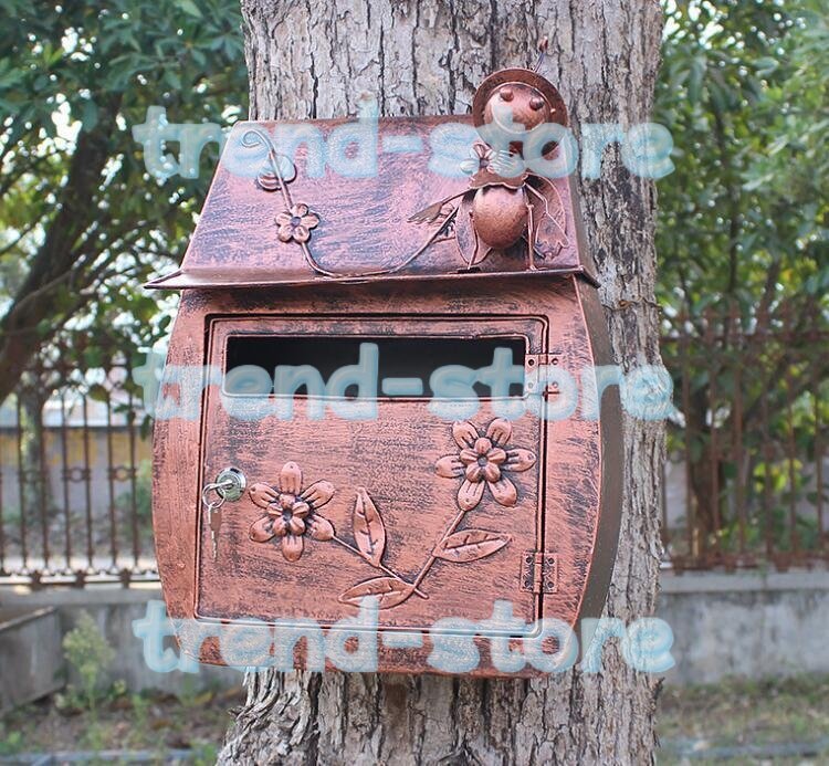 ポスト 壁付け 北欧風 壁掛け 鍵付き おしゃれ 郵便ポスト 壁付け 北欧 サビにくい おしゃれ 郵便受け 郵便 メールボックス拍卖