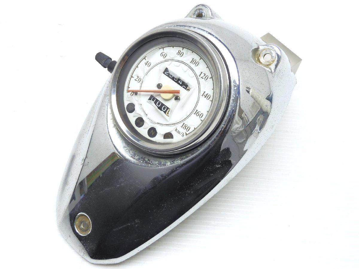 80【評価B】 YAMAHA ヤマハ 純正 ドラッグスター 400 4TR 系 メーター インジケーター パネル ASSY 4TR-2171A-00拍卖