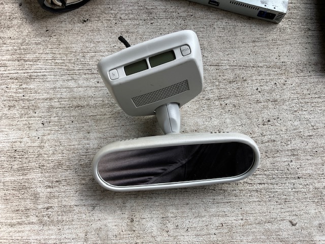 VWニュービートル★後期純正ルームミラー★バックミラー★時計温度計★検9C系 9CAZJ9CAQY9CBFS9CAWU9CAXJ1YAZJ★部品取り車拍卖