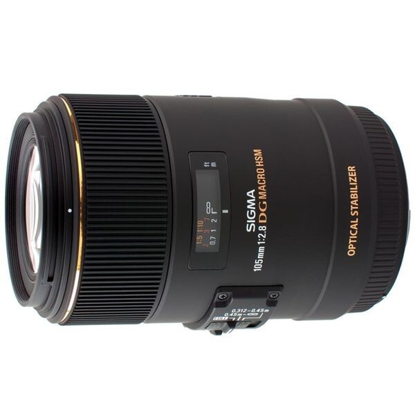中古 1年保証 美品 SIGMA MACRO 105mm F2.8 EX DG OS HSM (キヤノンEF用)拍卖