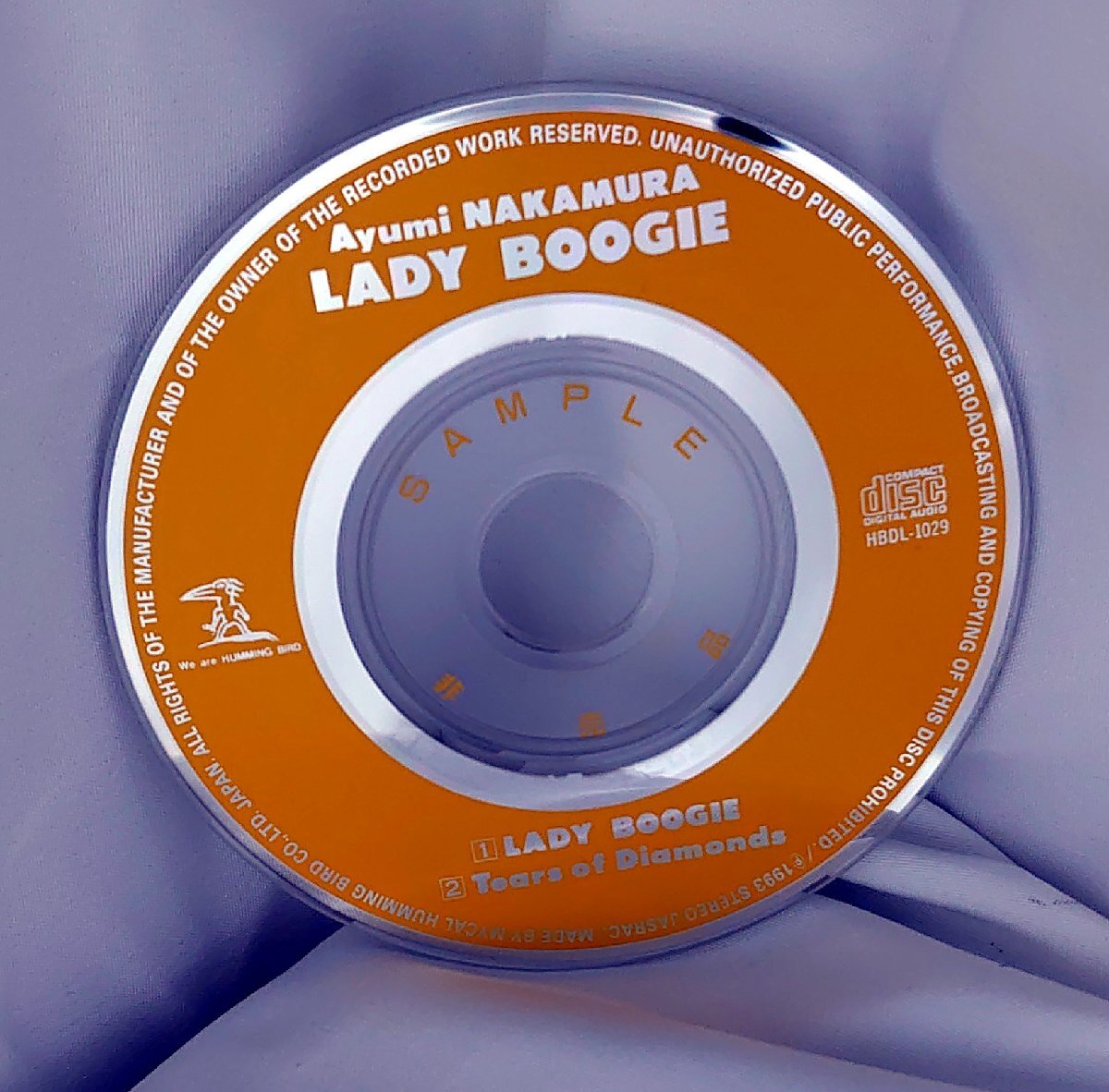【8cmシングルCD】中村あゆみ/LADY BOOGIE/Tears of Diamonds(試聴盤/SAMPLE)HBDL-1029 DISCのみ拍卖