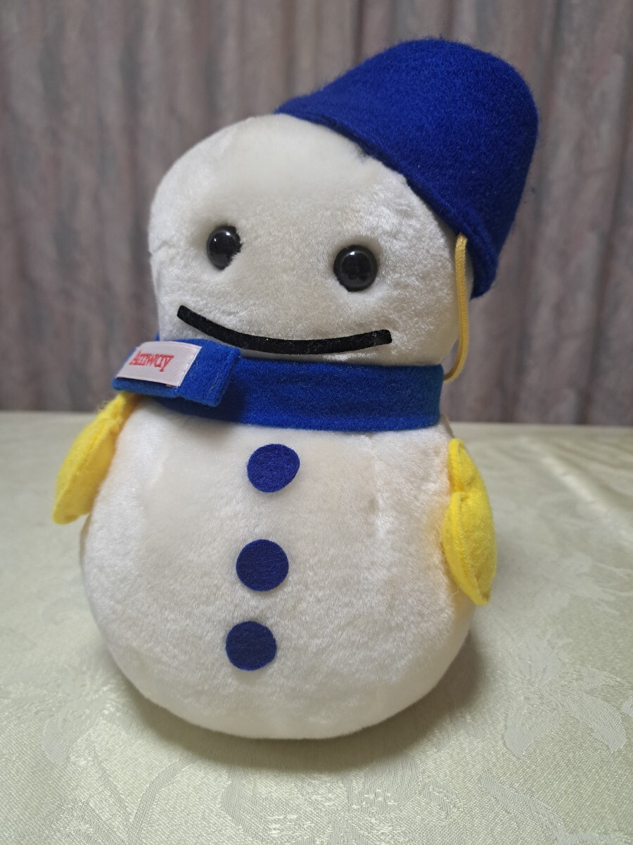 Amway レア コレクション 雪だるま ぬいぐるみ 長野オリンピック 限定販売品 高さ約24.5cm横幅約17cm奥行約16cm 日焼け跡有拍卖