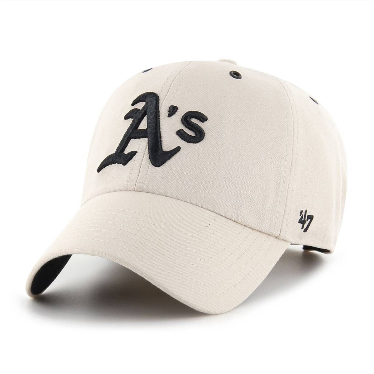 47brand キャップ オークランド・アスレチックス ブランド AS ATHLETICS LUNAR CLEAN UP オフホワイト アイボリー ボーン 拍卖
