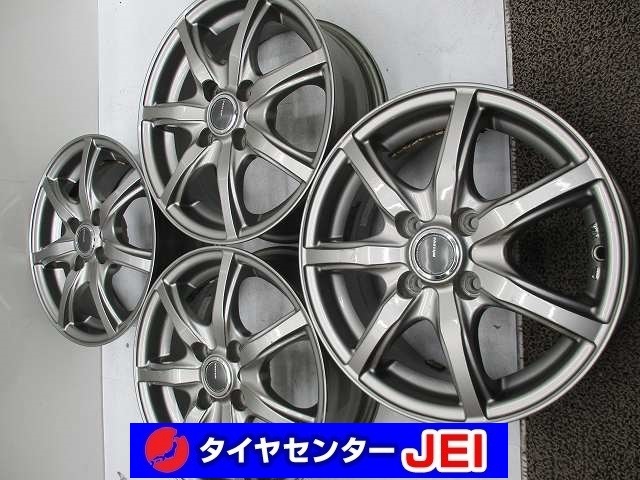 14インチ ミルアス 5.5J+40 100 コンパクトカー 中古アルミホイール【4本セット】送料無料(A14-5065)拍卖