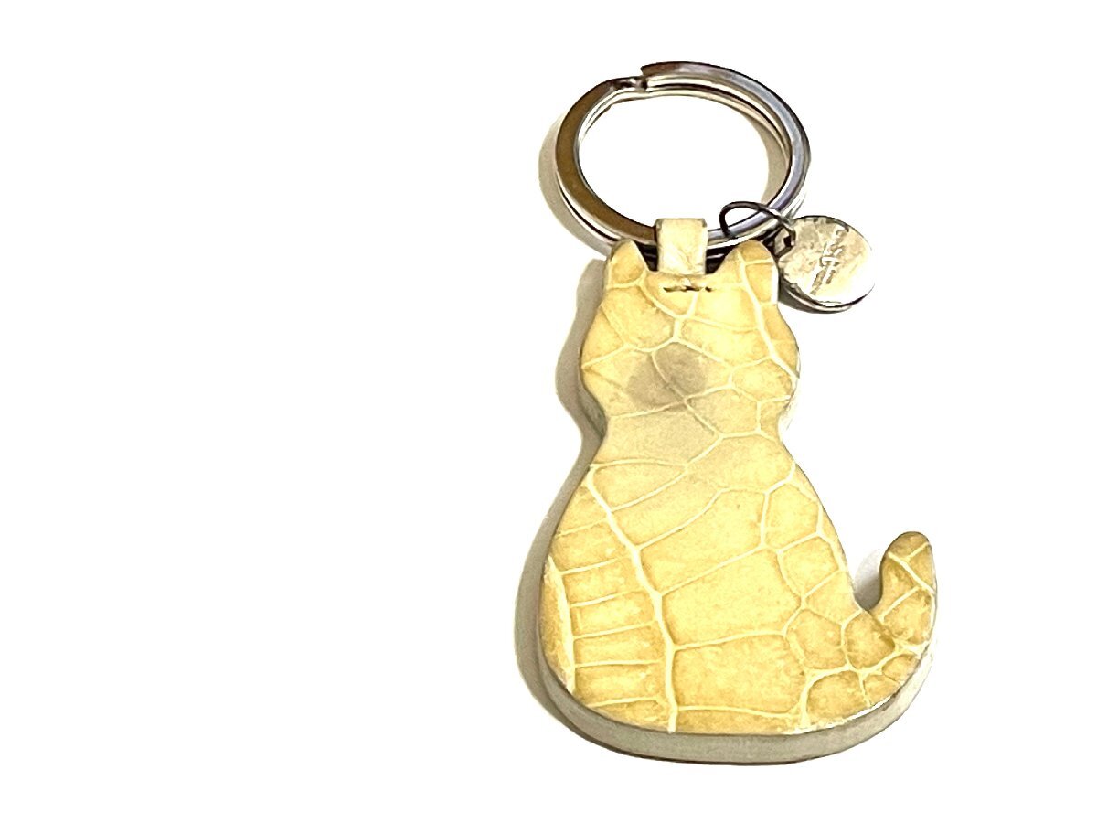 ■ BOTTEGA VENETA ボッテガヴェネタ キーホルダー 925刻印あり キャット 猫 アニマルモチーフ★拍卖