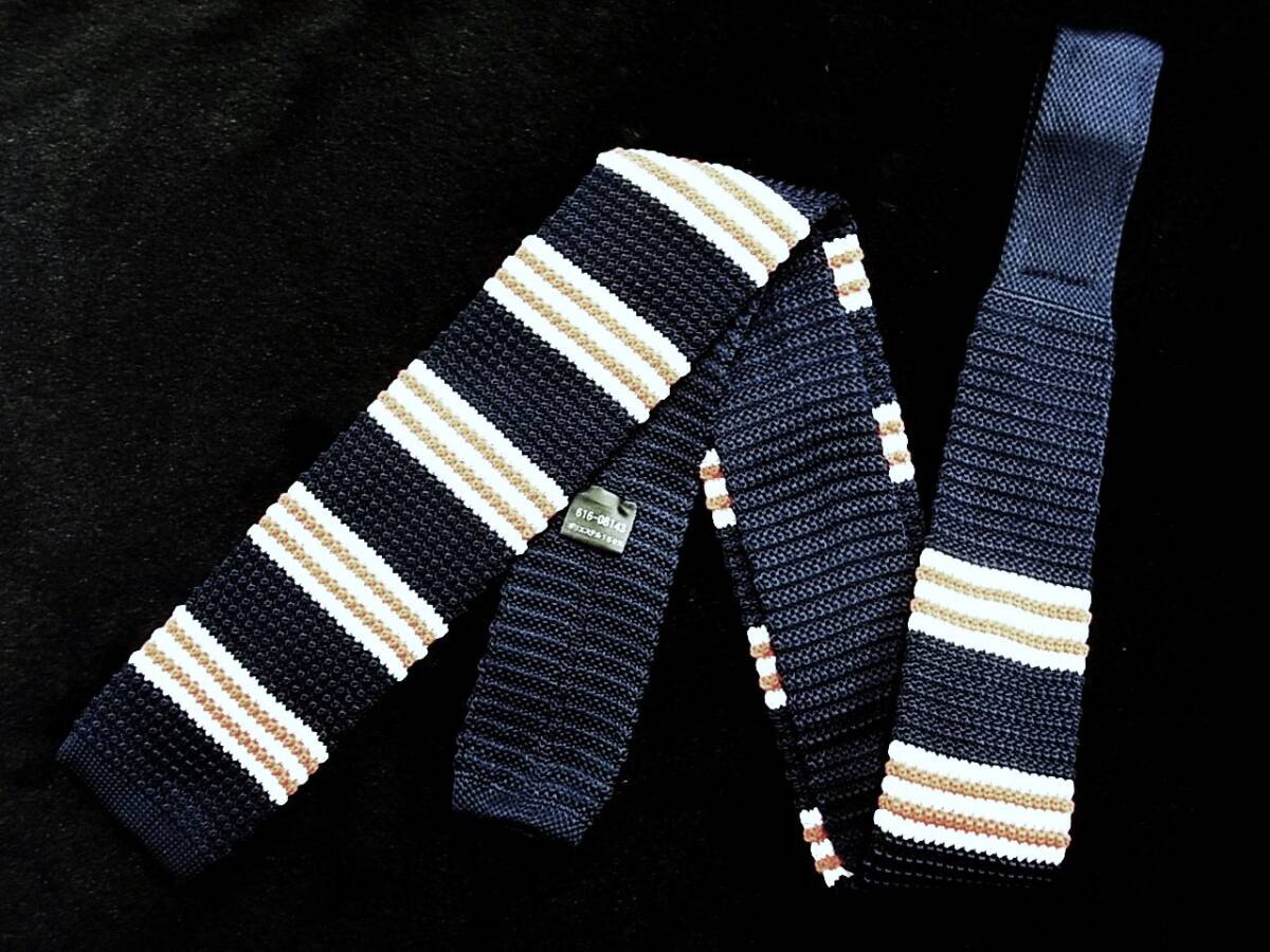 ★*:.*:【ニットタイ】0466美品★【THE SHOP TK MIXPICE】ザ・ショップ ティーケー ミクスパイスのネクタイ拍卖