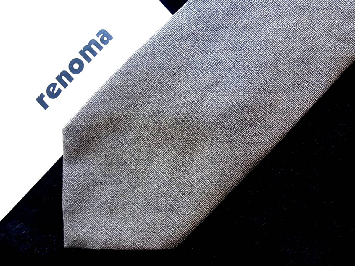 ★*:.*:【美品】WL0889☆【ウール70%】レノマ・ネクタイ拍卖