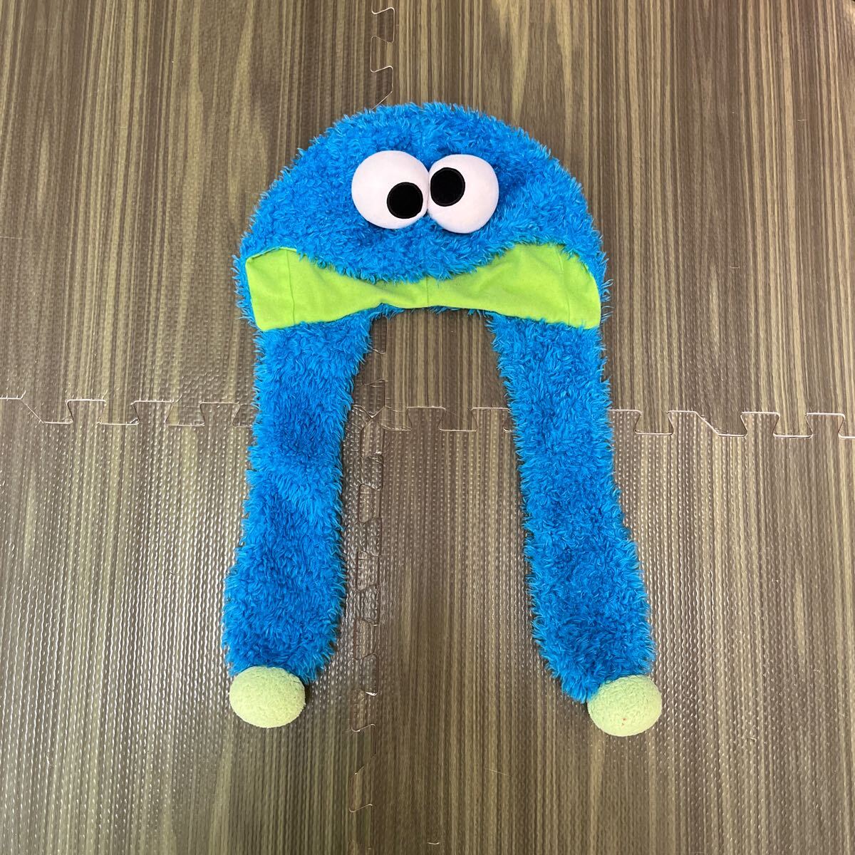 12-6 ユニバーサルスタジオジャパン ファンキャップ クッキーモンスター ぬいぐるみ 帽子 被り物 USJ拍卖