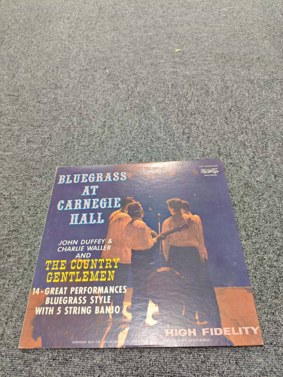 LP レコード【The Country Gentlemen Bluegrass At Carnegie Hall カントリー・ジェントルメン 】 VIP-5053/L110936拍卖