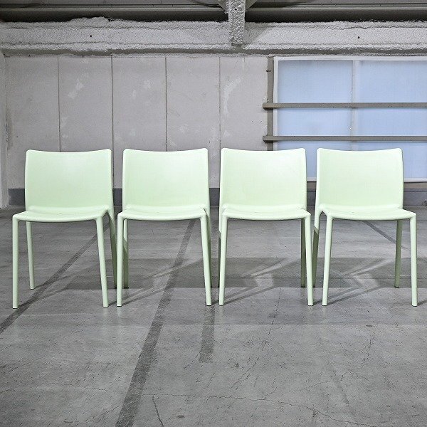 Magis 13万「AIR-CHAIR/エアチェア」ミント 4脚セット ジャスパーモリソン スタッキング リビング ダイニング JASPER MORRISON マジス拍卖