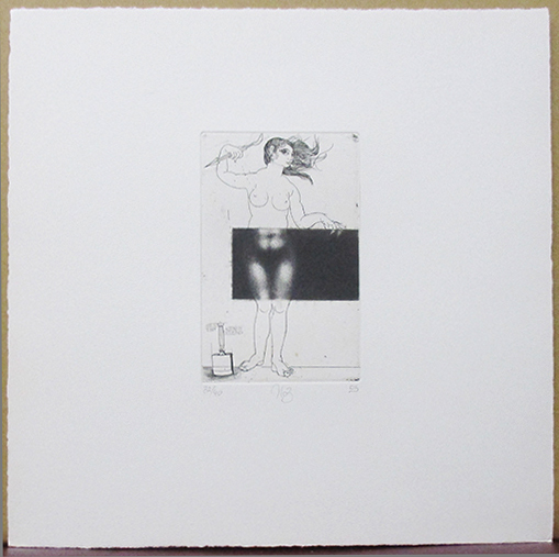 ヨルク・シュマイサー(シュマイツァー)『no.3』銅版画 ed.32/40. 鉛筆サイン シートのみ拍卖