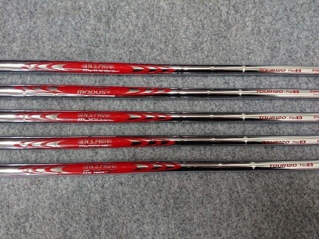 タイトリスト純正 N.S.PRO MODUS3 モーダス3 TOUR120 (S) #6-PW 5本セット アイアン用 スチールシャフト 新品即抜き グリップ付 未使用品拍卖