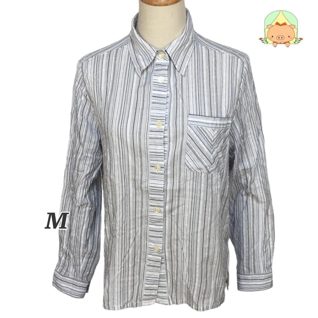 CA0178  ストライプ ボーダー ランダム ドット カジュアル かわいい 【M】 シャツ拍卖