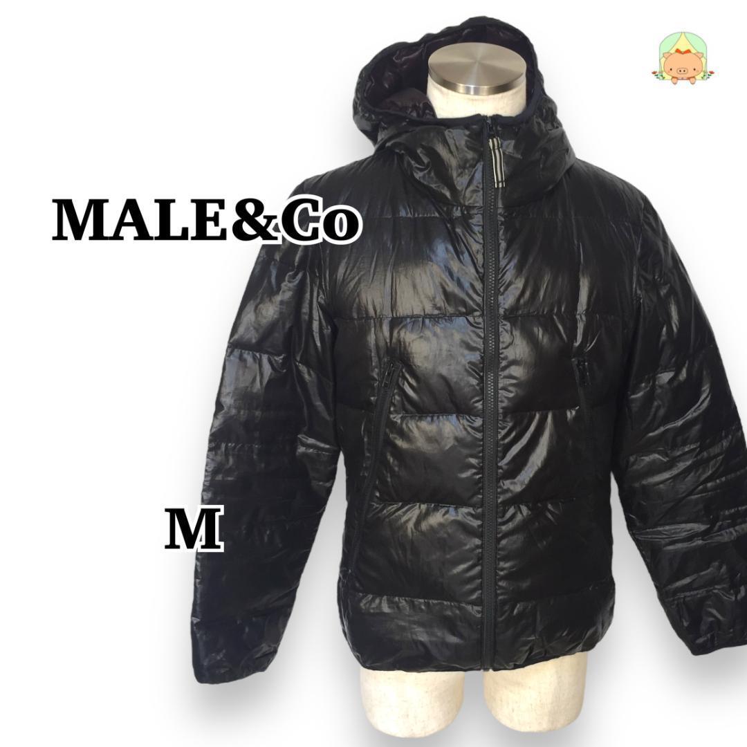JN0134 ④MALE&Co 長袖 シンプル カジュアル ジップアップ ダウンジャケット 【M】拍卖