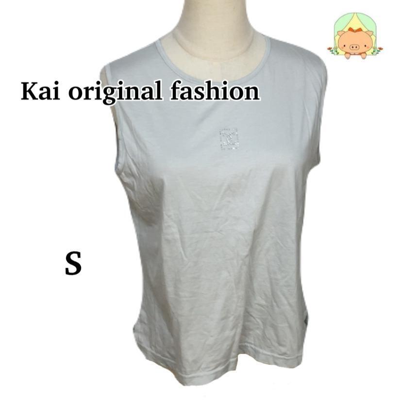 CA0434  カイオリジナルファッション ノースリーブ 宝飾 シンプル カジュアル Tシャツ 【S】拍卖