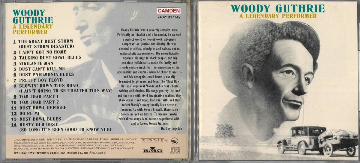 CD//WOODY GUTHRIE ALEGENDARY PERFORMER拍卖