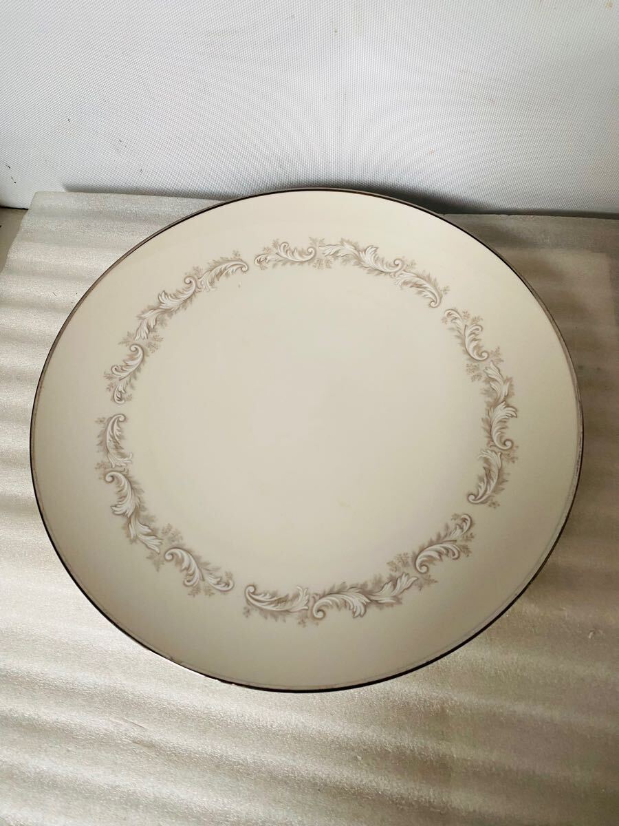 NORITAKE 大皿 プレート 洋食器 銀縁拍卖