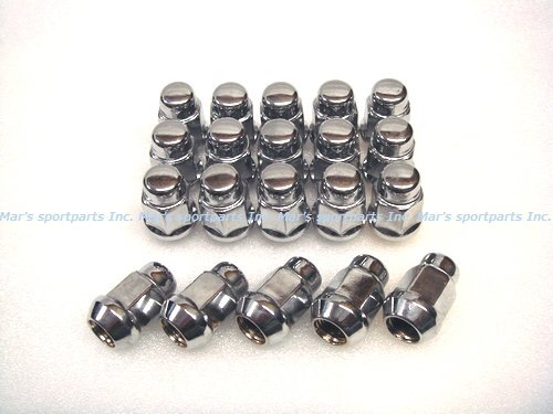 送料無料 (沖縄・離島除く) 1/2インチ ホイールナット クロームメッキ(袋) 20個セット ~2002y アストロ・シェビーバン拍卖