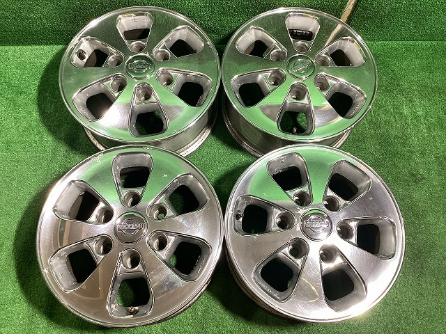 ニッサン 純正 E50 エルグランド 15インチアルミホイール 6J +35 6H PCD139.7 4本セット K3-3 EM拍卖