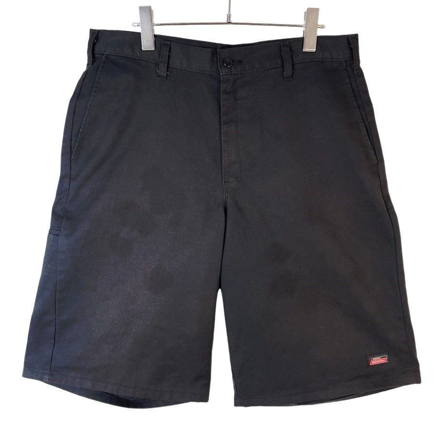 ディッキーズDickiesワークショーツハーフパンツショートパンツ黒ブラックツイル生地セルフォンポケットvintageヴィンテージ40712拍卖