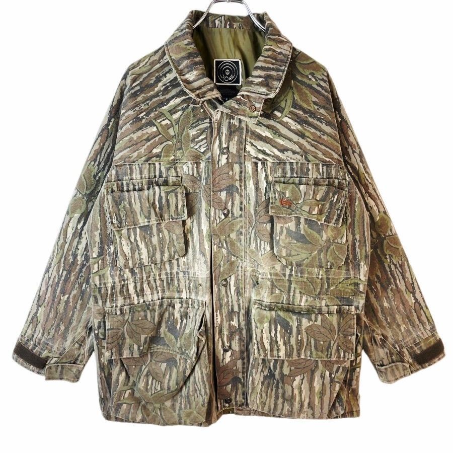 USA製10Xハンティングジャケットミリタリージャケットrealtreeリアルツリーカモフラージュ茶色ブラウン緑グリーンカーキvintage40711拍卖