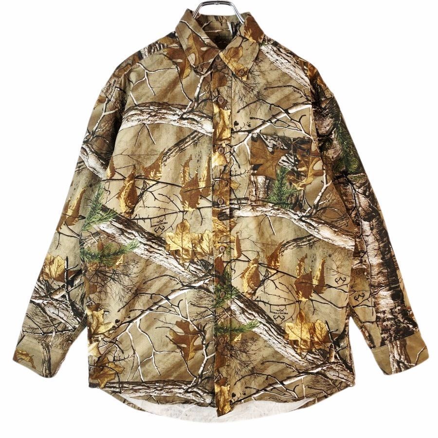 Hobbs Creek長袖ボタンダウンシャツハンティングシャツrealtreeリアルツリーカモフラージュ迷彩アウトドア森林自然ブラウン40711拍卖