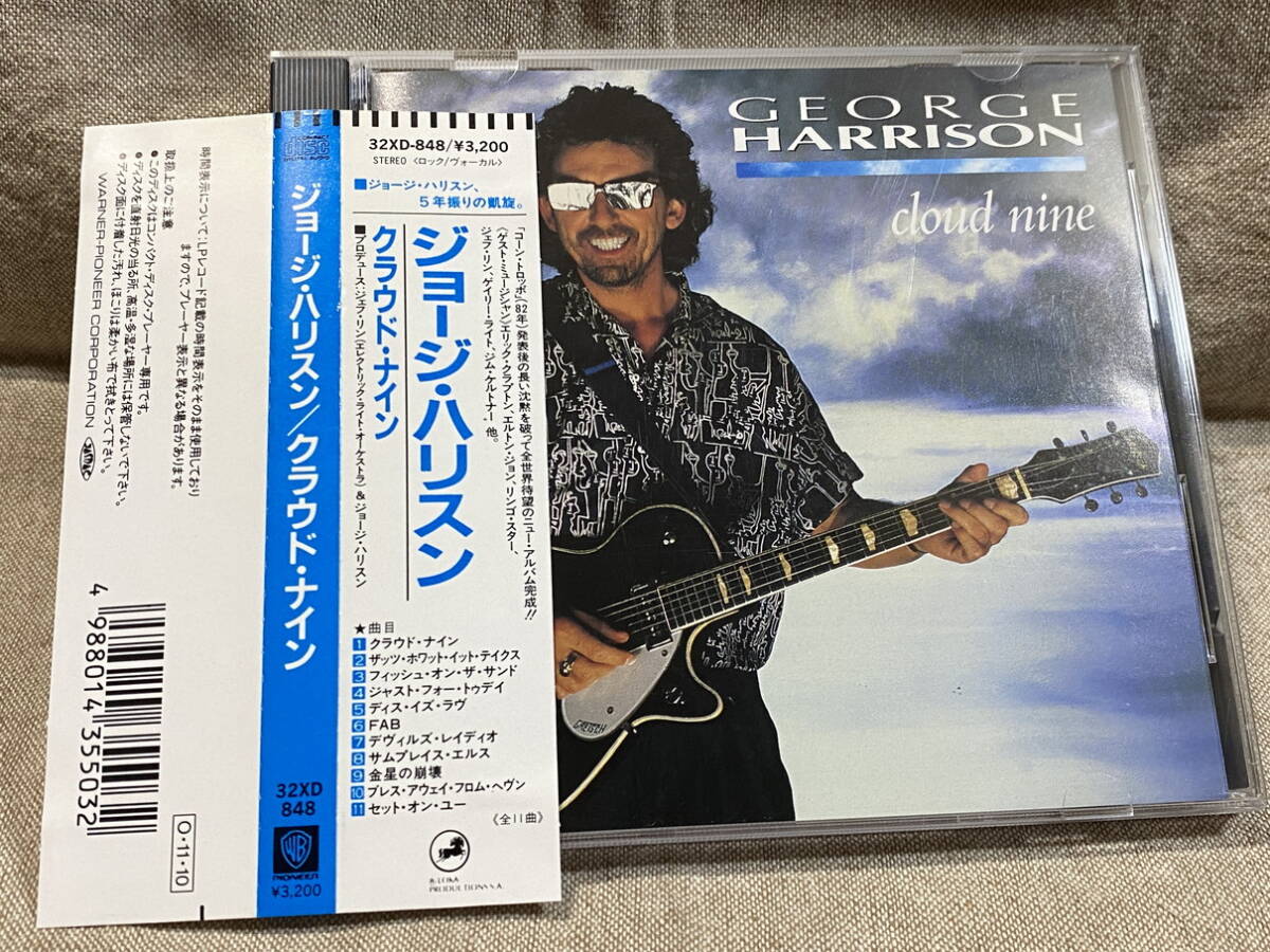 GEORGE HARRISON - CLOUD NINE 32XD-848 CSR刻印 国内初版 日本盤 税表記なし3200円盤 帯付 廃盤 レア盤拍卖