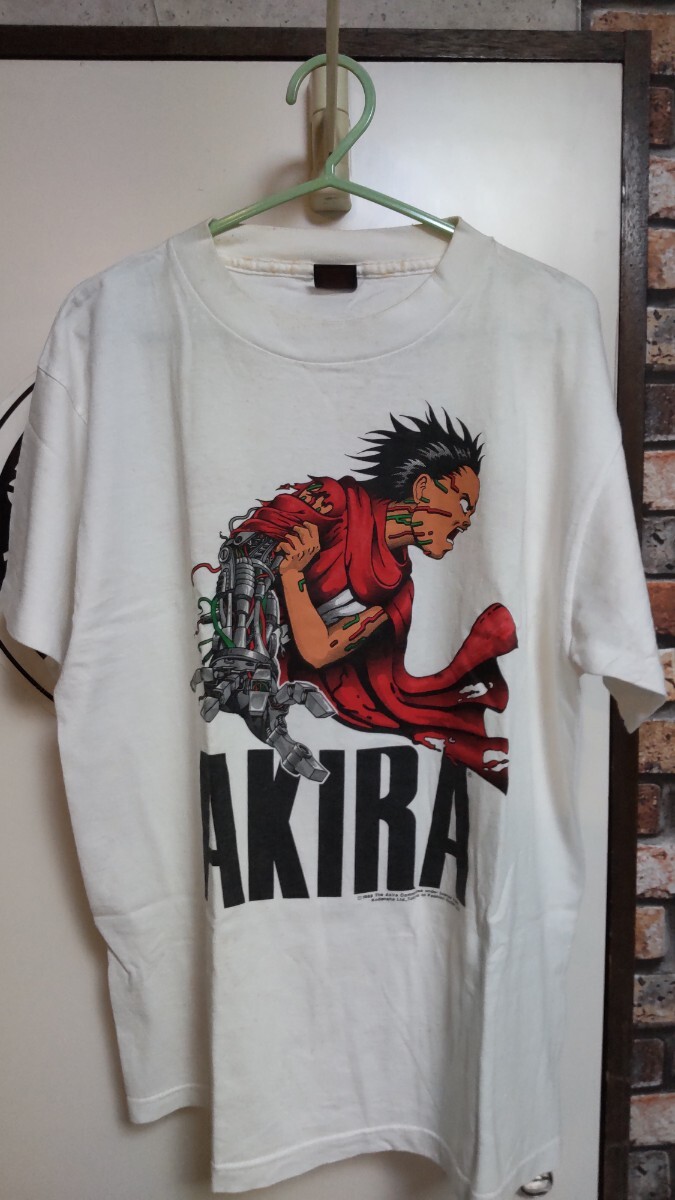 アキラ Tシャツ サイズL ヴィンテージ 80年代 1988 vintage オールド 当時物 一回着用 染み有 AKIRA 本物 貴重 希少 ビンテージ 80's レア拍卖