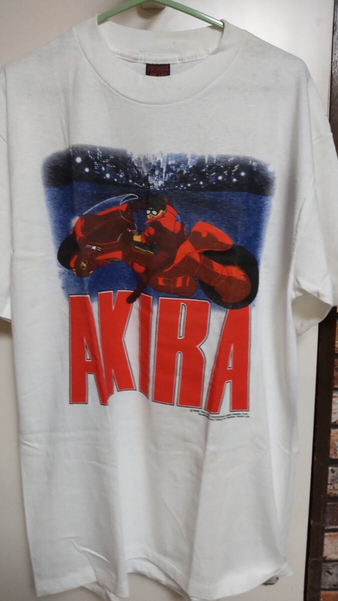 AKIRA Tシャツ サイズL アキラ 新品 未着用 当時物 ヴィンテージ 激レア オールド レトロ 本物 ビンテージ バンドT 大友克洋 1988 80's拍卖