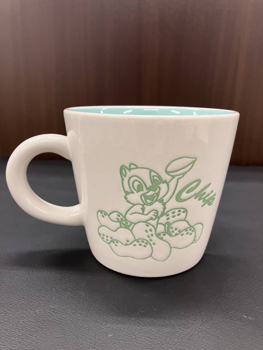 j11d214 チップマグカップ ディズニーファンタミリア 非売品 マグカップ 湯呑み 食器 小物 雑貨 グリーン 拍卖