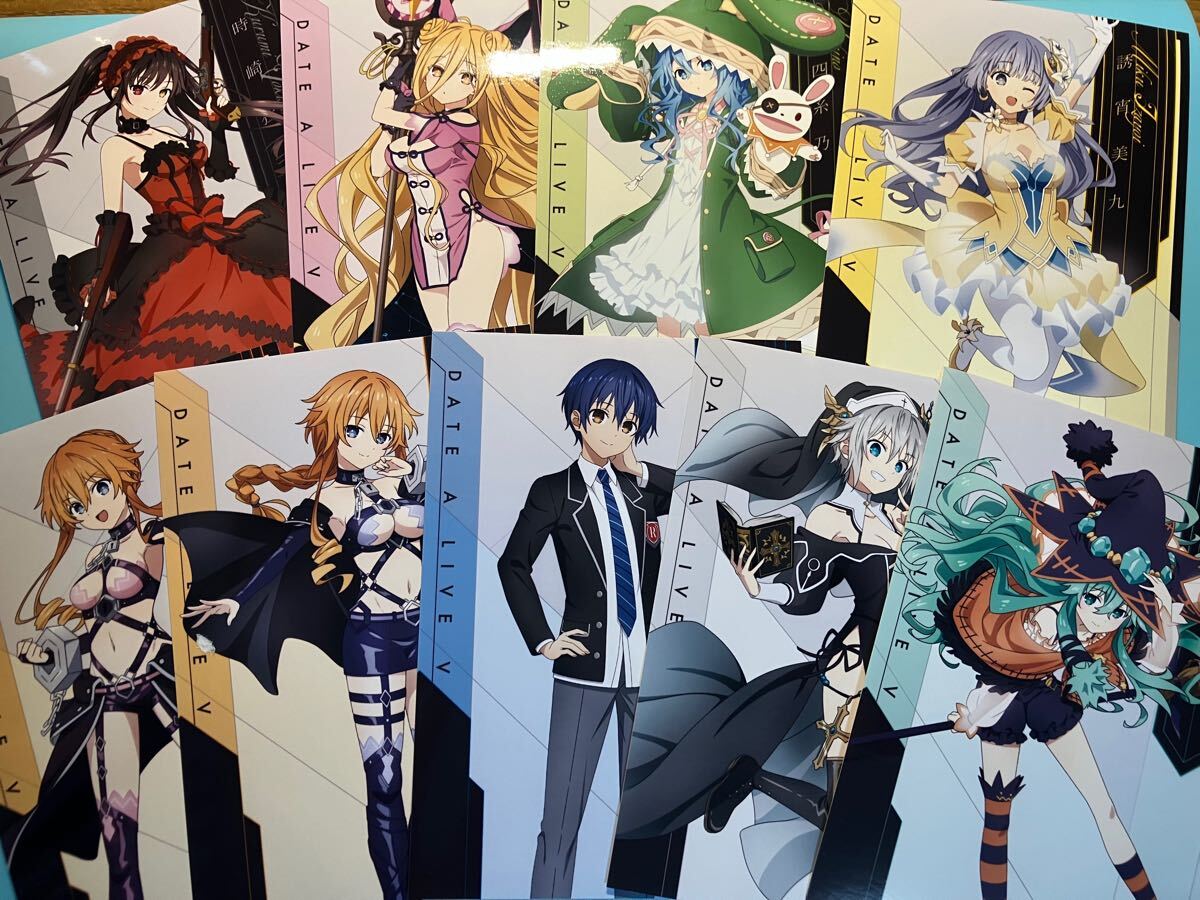 9枚セット ②【デートアライブ Ⅴ】 ゲーマーズ ポップアップストア 特典 ブロマイド 時崎狂三 六喰 四糸乃 七罪 美九 士道 耶倶矢 夕弦拍卖