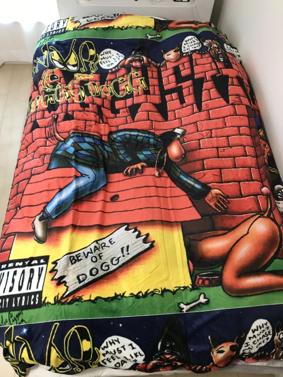 Snoop Dogg スヌープドック 特大 布団 毛布 ブランケット インテリア 90s ヒップホップ ラッパー hiphop rap ウエストサイド black 拍卖