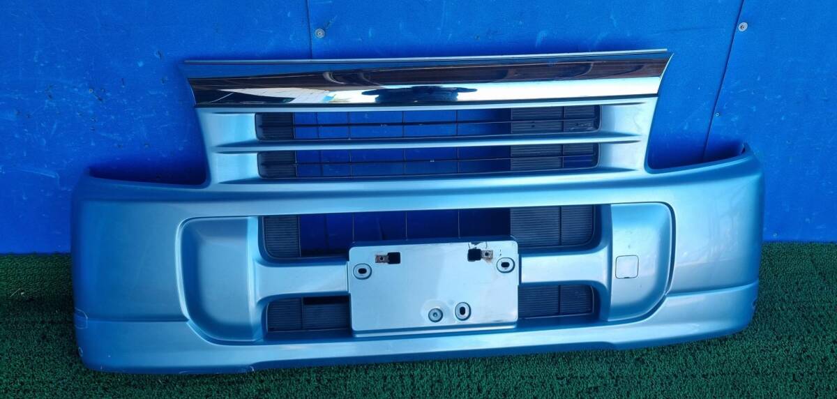 ホンダ バモス HM1 フロントバンパー (B528M シリウスブルーメタリック)拍卖