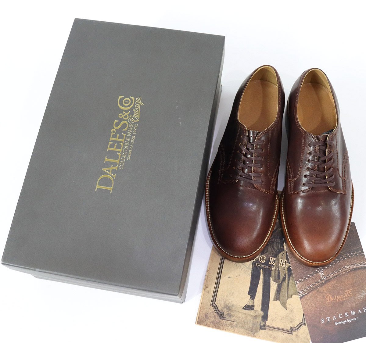 DALEE'S&CO (ダリーズアンドコー) STACKMAN - ANGOLA BROWN / スタックマン 未使用品 size 5 (23cm) / ドレスシューズ / デラックスウエア拍卖