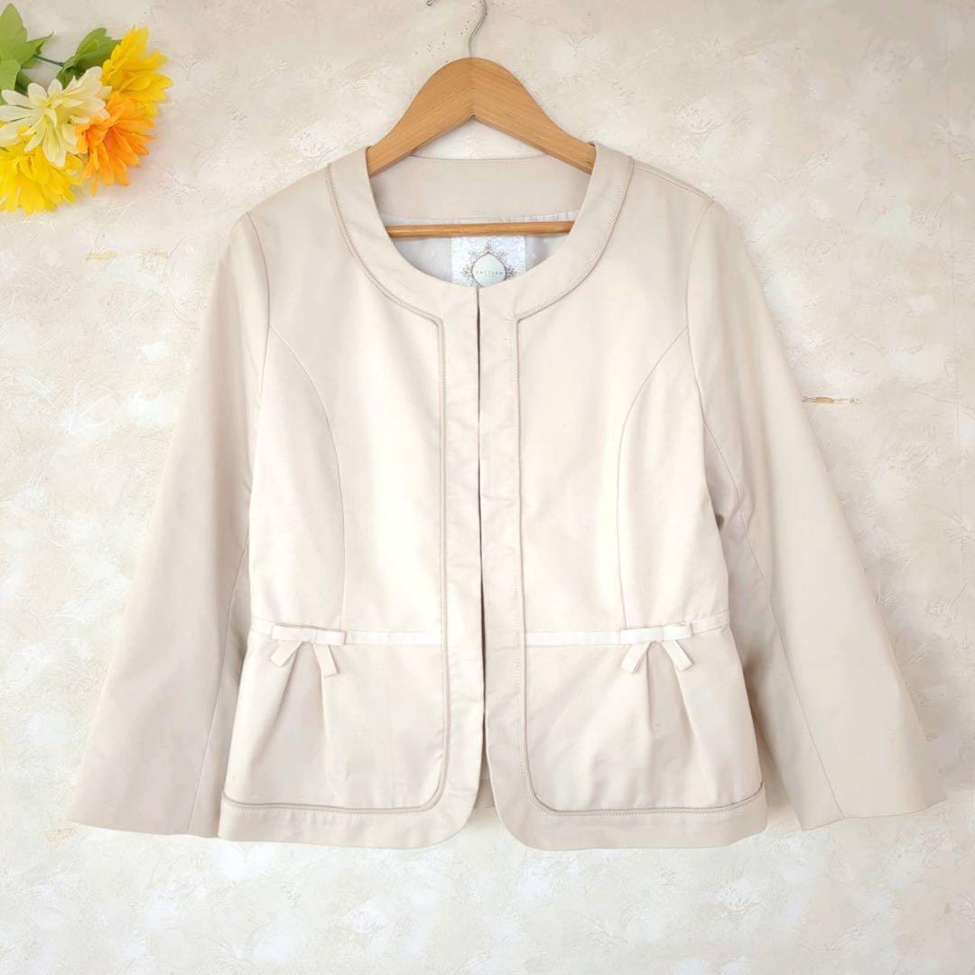 【S相当】PATTERN fiona ノーカラージャケット リボン拍卖