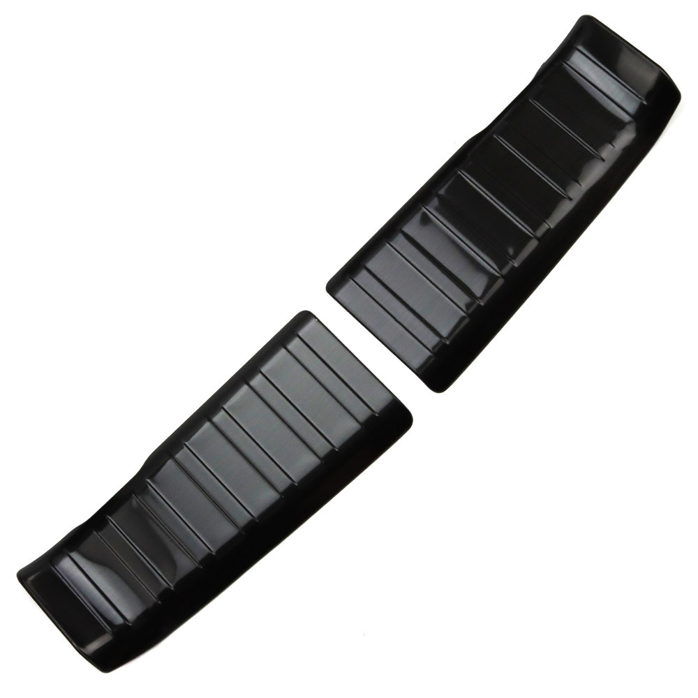 トヨタ PRIUS プリウス 60系 ラゲッジスカッフプレート ステップガード ステンレス製 ブラック 2P@拍卖