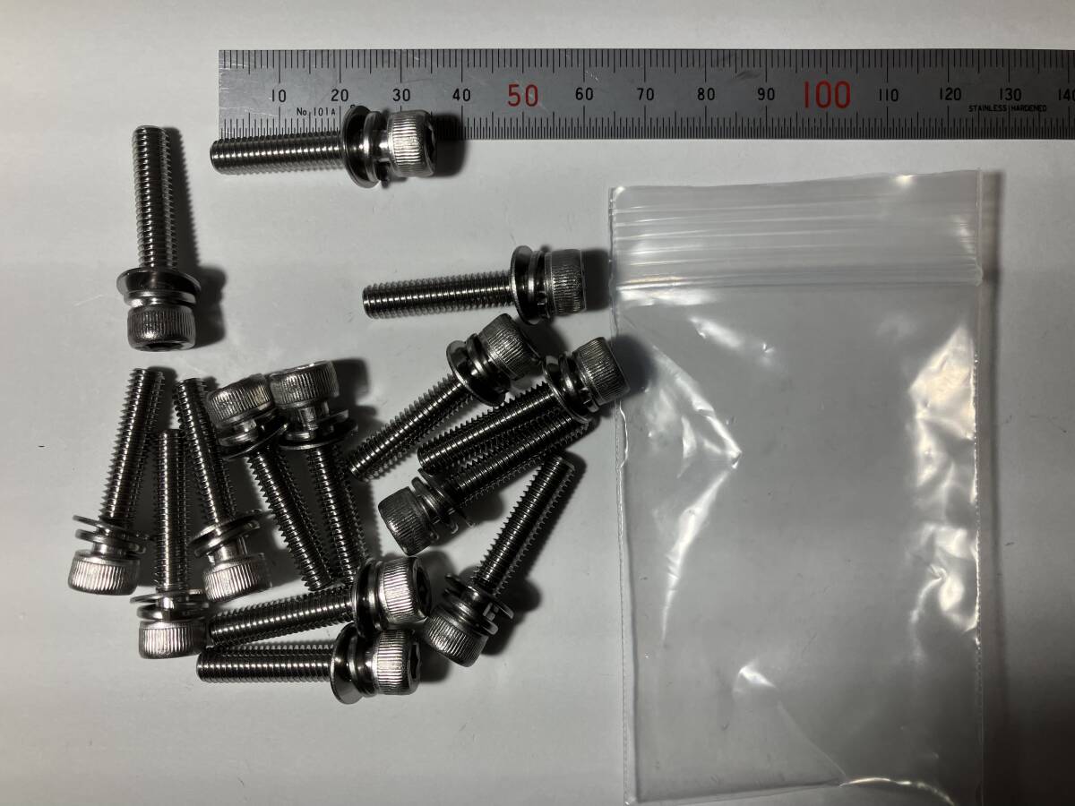オノカツ ステンレス 座金組込み 六角穴付ボルト M6x30拍卖