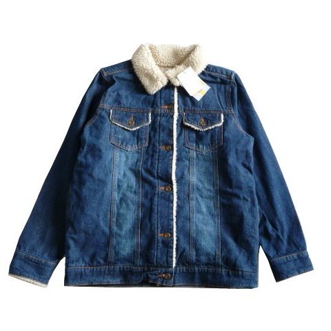 新品 Cutie Blonde ボア デニム ジャケット ジージャン Gジャン ブルゾン L 11 キューティーブロンド 拍卖